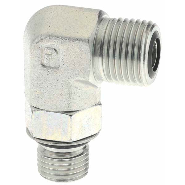 Parker KP24512 Compression Tube Male Elbow 11/16-16" Thread, O-Ring Face Seal/SAE-ORB