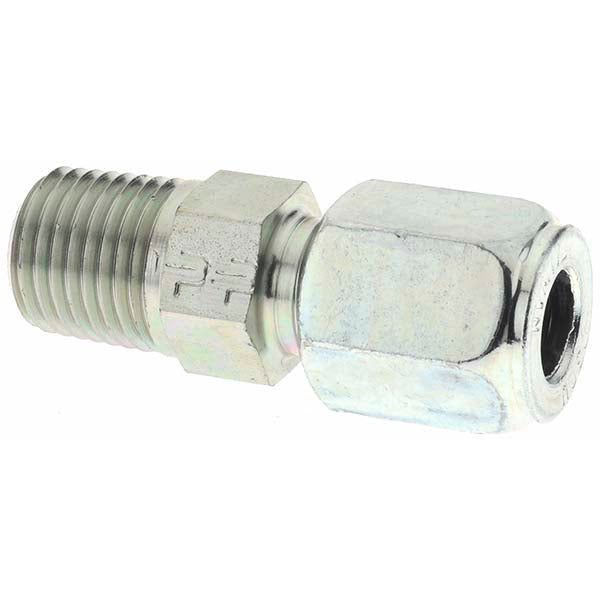 Parker PT-00102 Flareless Bite-Type Tube Male Connector 1/4" NPTF, 5/16" Tube OD