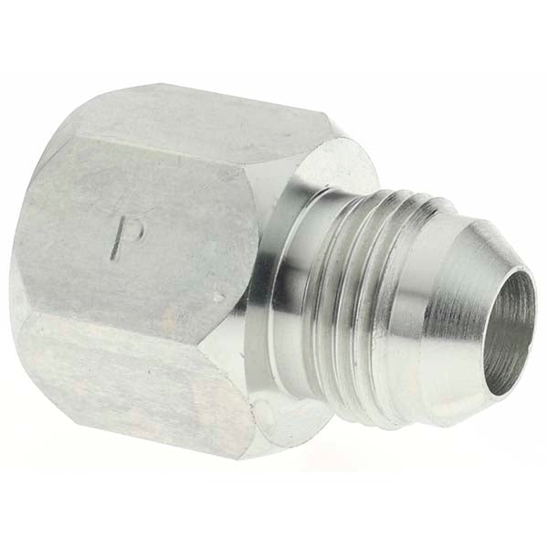 Parker PT-00068 Steel Flared Tube Reducer 5/8" Tube OD, 5/8 x 1/2 Thread, 37 &deg Flared Angle