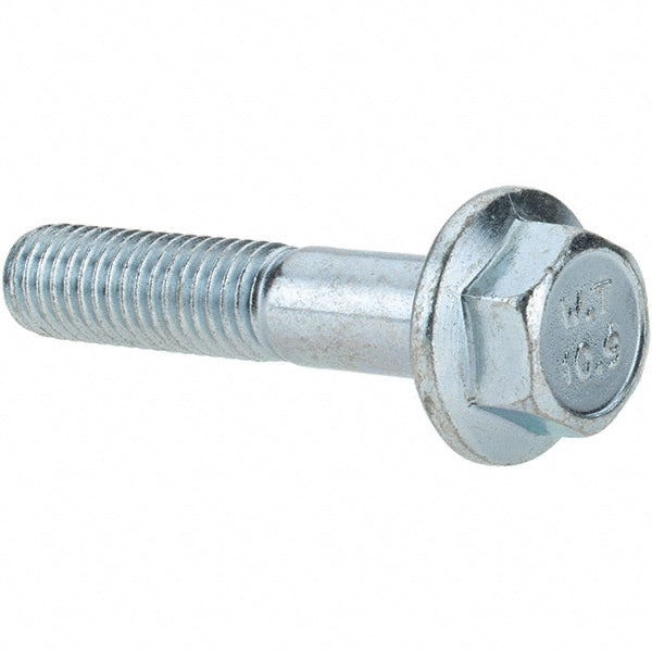 Fasteners MP4564 Smooth Flange Bolt M8 x 1.25 Metric, 40 mm Length Under Head, Partially Threaded