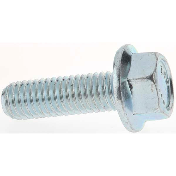 Fasteners  MP4561 Smooth Flange Bolt M8 x 1.25 Metric, 25 mm Length Under Head, Fully Threaded
