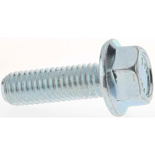 Fasteners  MP4561 Smooth Flange Bolt M8 x 1.25 Metric, 25 mm Length Under Head, Fully Threaded