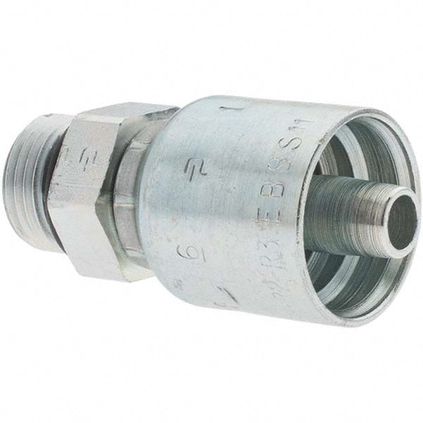 Parker KP81363 Hydraulic Hose Male Rigid Fitting 0.375" ID, 6 mm, 1/2"