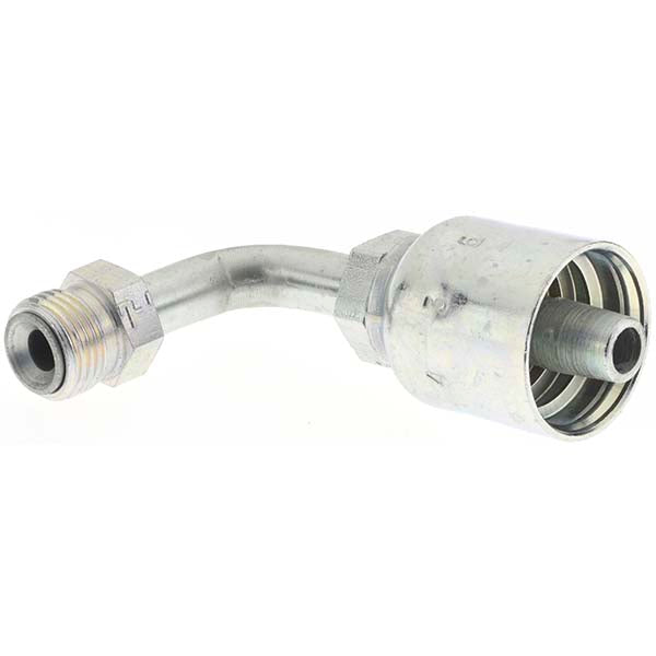 Parker KP81351 Hydraulic Hose 90 &deg Elbow 0.375" ID, 6 mm, 5/8-18