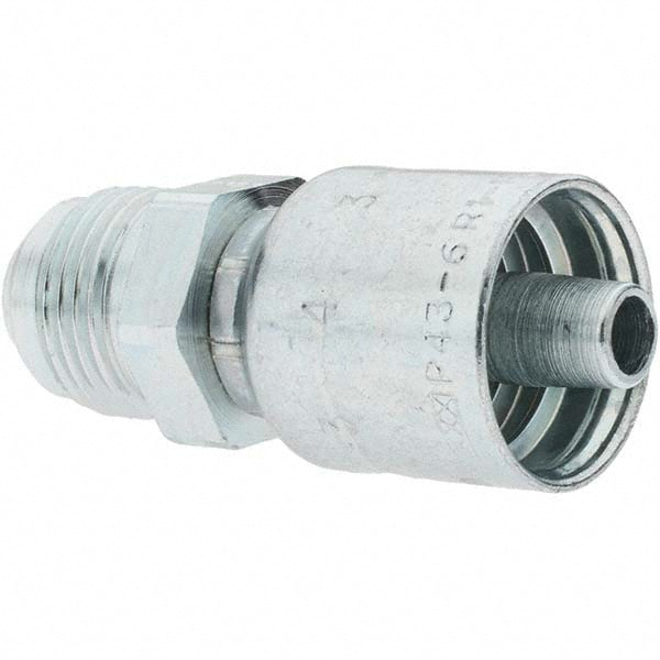 Parker KP81290 Hydraulic Hose Male SAE 37 &deg JIC Rigid Fitting 0.375" ID, 6 mm, 7/8-14
