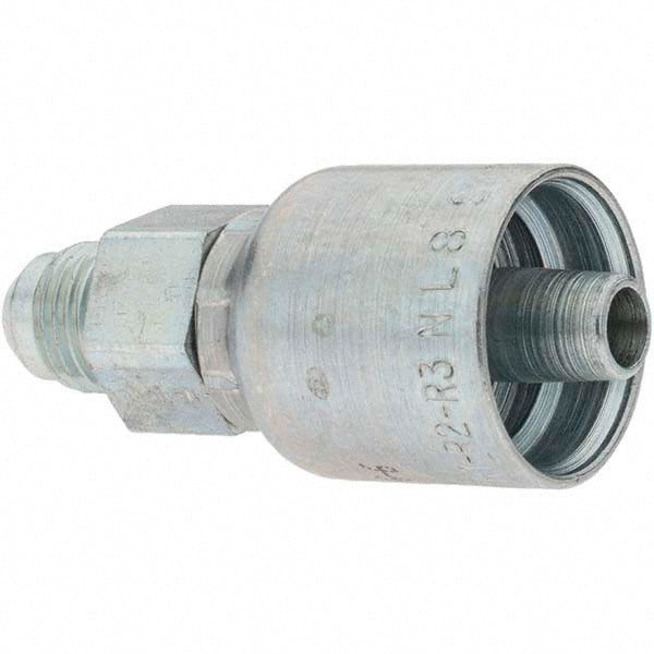 Parker KP81288 Hydraulic Hose Male Rigid Fitting 0.375" ID, 6 mm, 3/8"
