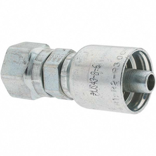 Parker KP80037 Hydraulic Hose Female Seal-Lok Swivel Short Fitting 0.375" ID, 6 mm, 1/2"