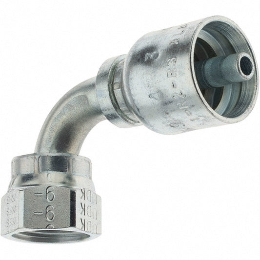 Parker KP80022 Hydraulic Hose Short Drop Female Seal-Lok Swivel 90 &deg Elbow 0.25" ID, 4 mm, 11/16-16