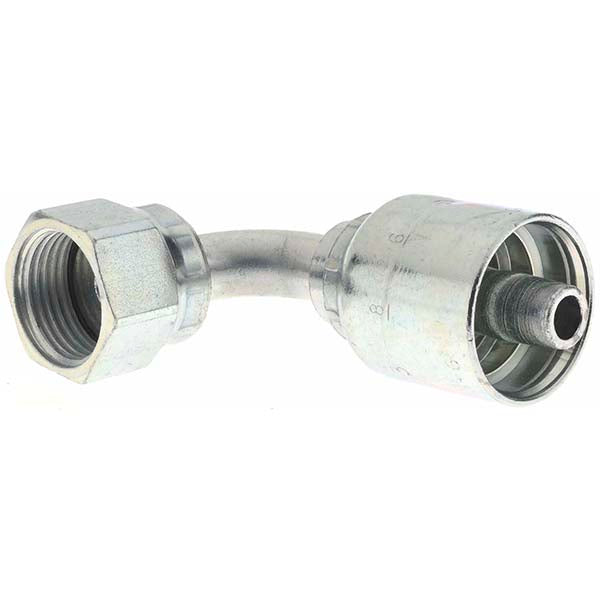 Parker KP80025 Hydraulic Hose Short Drop Female Seal-Lok Swivel 90 &deg Elbow 0.375" ID, 6 mm, 13/16-16