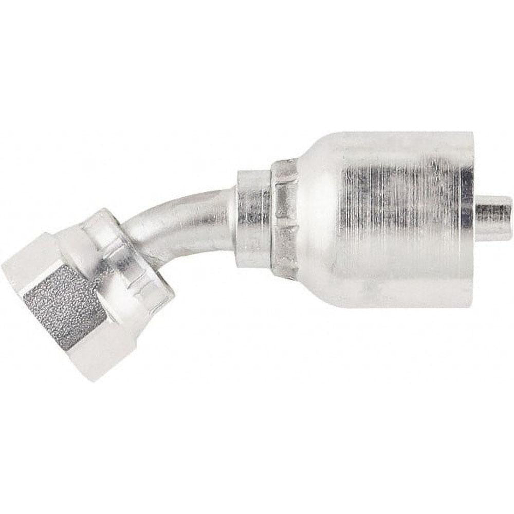 Parker BDKP80011 Hydraulic Hose Female Swivel 45 &deg Elbow 0.25" ID, 4 mm, 1/4"