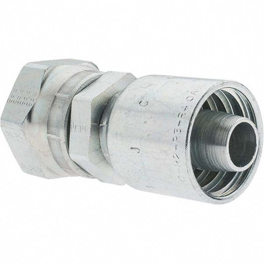 Parker BD-1JC43-1612-1 Hydraulic Hose Female Seal-Lok Swivel Short Fitting 0.7500" Hose ID, Hose Size 12, 1" Thread