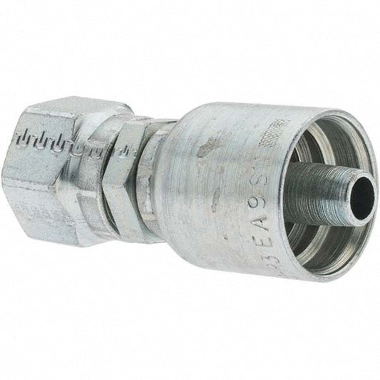 Parker KP80003 Hydraulic Hose Female Seal-Lok Swivel Short Fitting 0.375" ID, 6 mm, 13/16-16