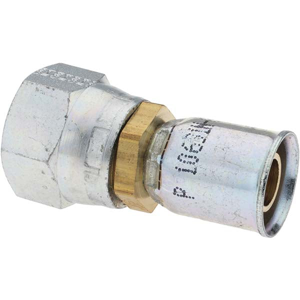 Parker PX-00028 Hydraulic Hose Straight Female JIC 37 &deg Swivel Fitting 0.4062" ID, 8 mm, 3/4-16