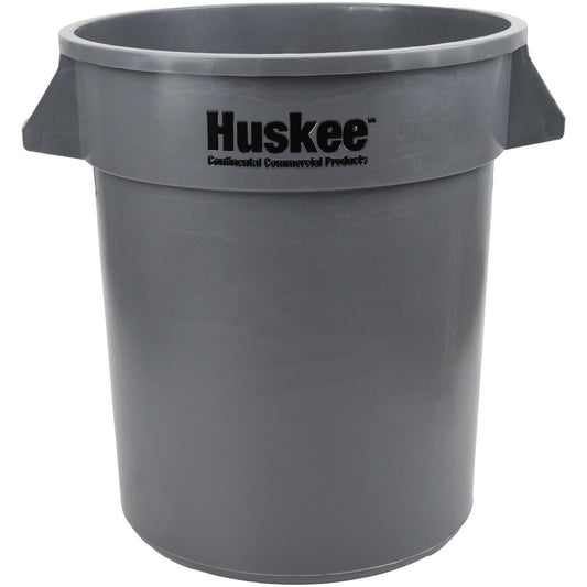 Pro-Source 2000GY Institutional Trash/Recycling Can 20 gal, Round, Gray