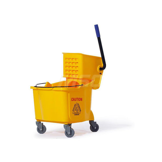 Pro-Source AF08080 35 Quart Plastic Sideward Pressure Bucket and Wringer