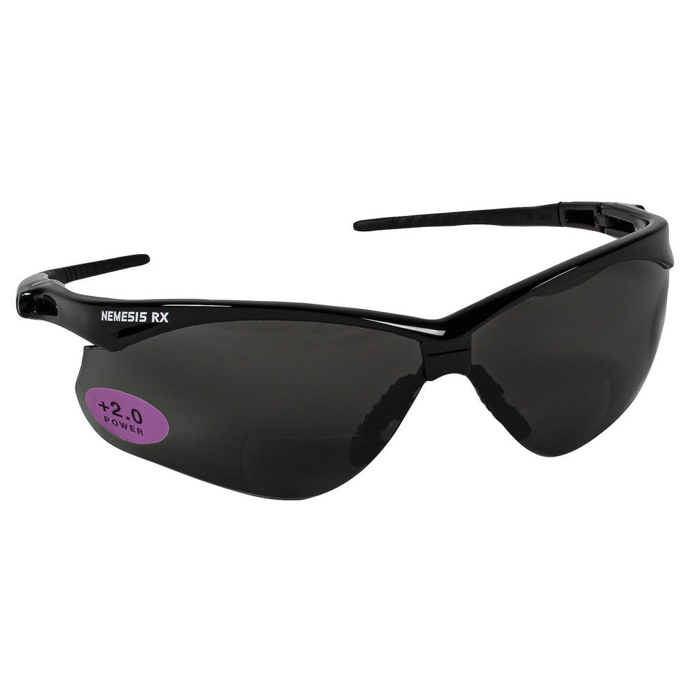 KleenGuard 22518 Magnifying Safety Glasses +2, Gray Lenses, Scratch Resistant, ANSI Z87.1-2010