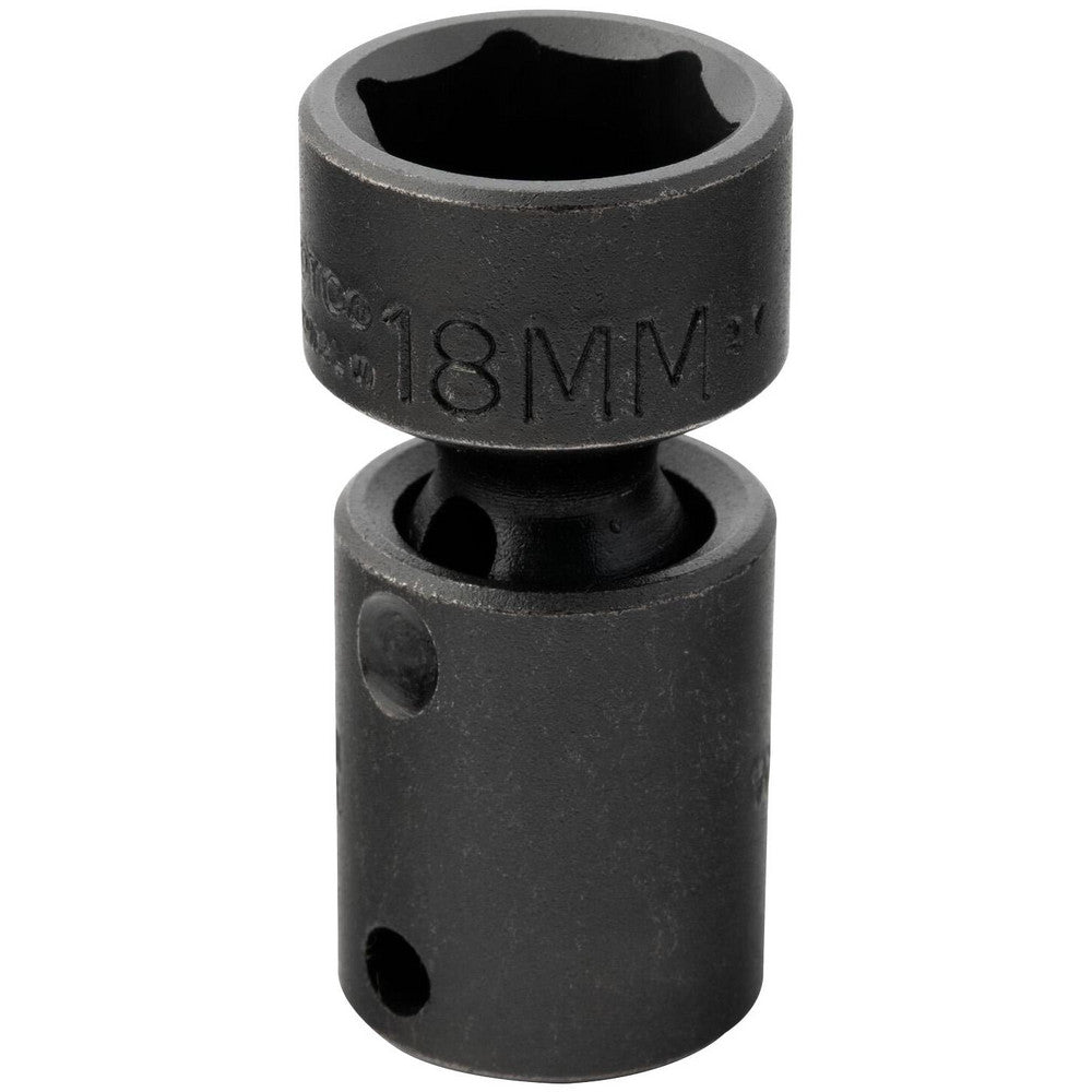 Proto J77418MP Impact Socket 3/8" Drive, 18mm Socket, Hex Drive