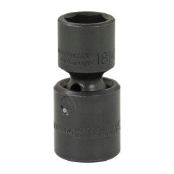 Proto J74418MP Impact Socket 1/2" Drive, 18mm Socket, Hex Drive