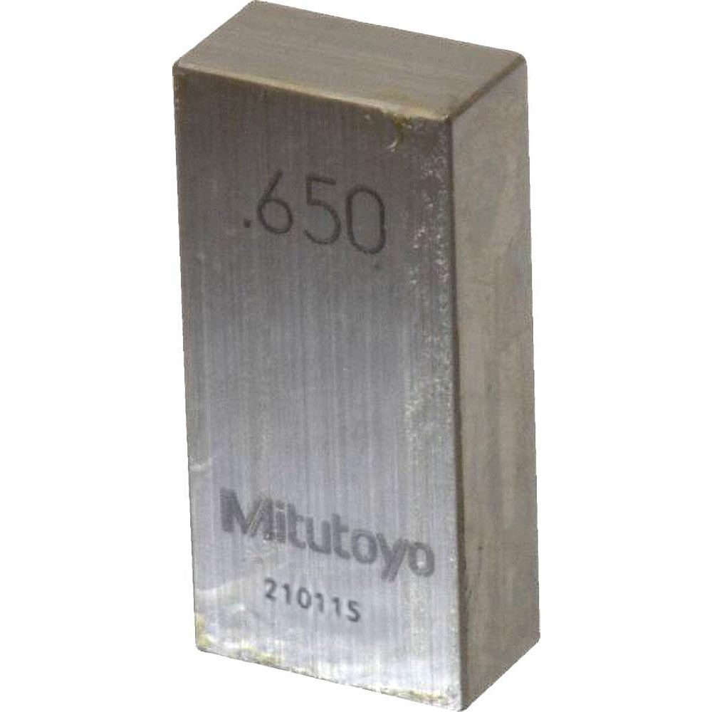 Mitutoyo 611216-531 Rectangle Steel Gage Block 0.65", Grade 0