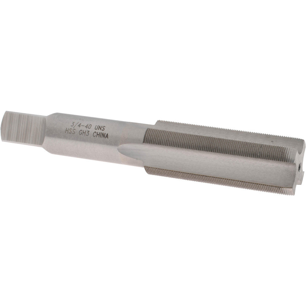 Value Collection JY66556671 Straight Flute Tap 3/4-40 UNS, 4 Flute, Plug Chamfer, 3B Class of Fit, HSS, Bright/Uncoated Finish