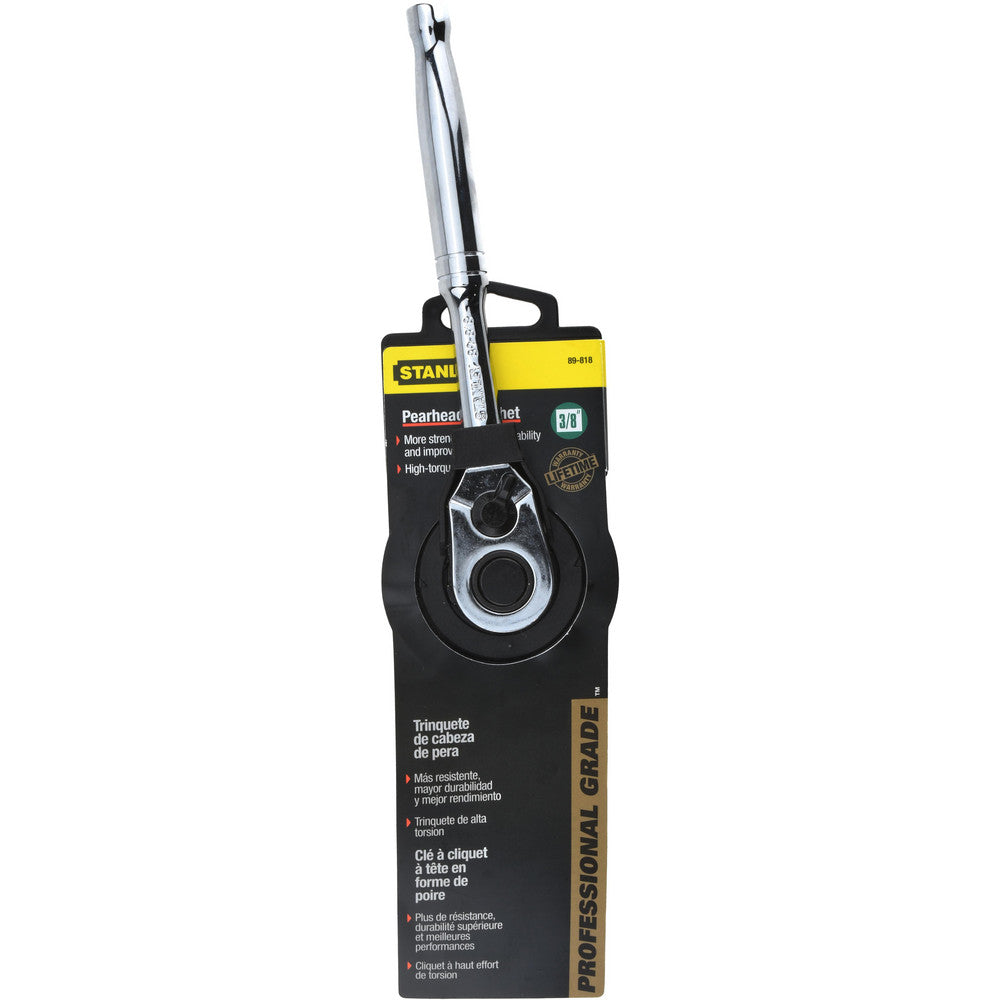 Stanley 89-818 Quick-Release Ratchet 3/8" Drive, Pear Head