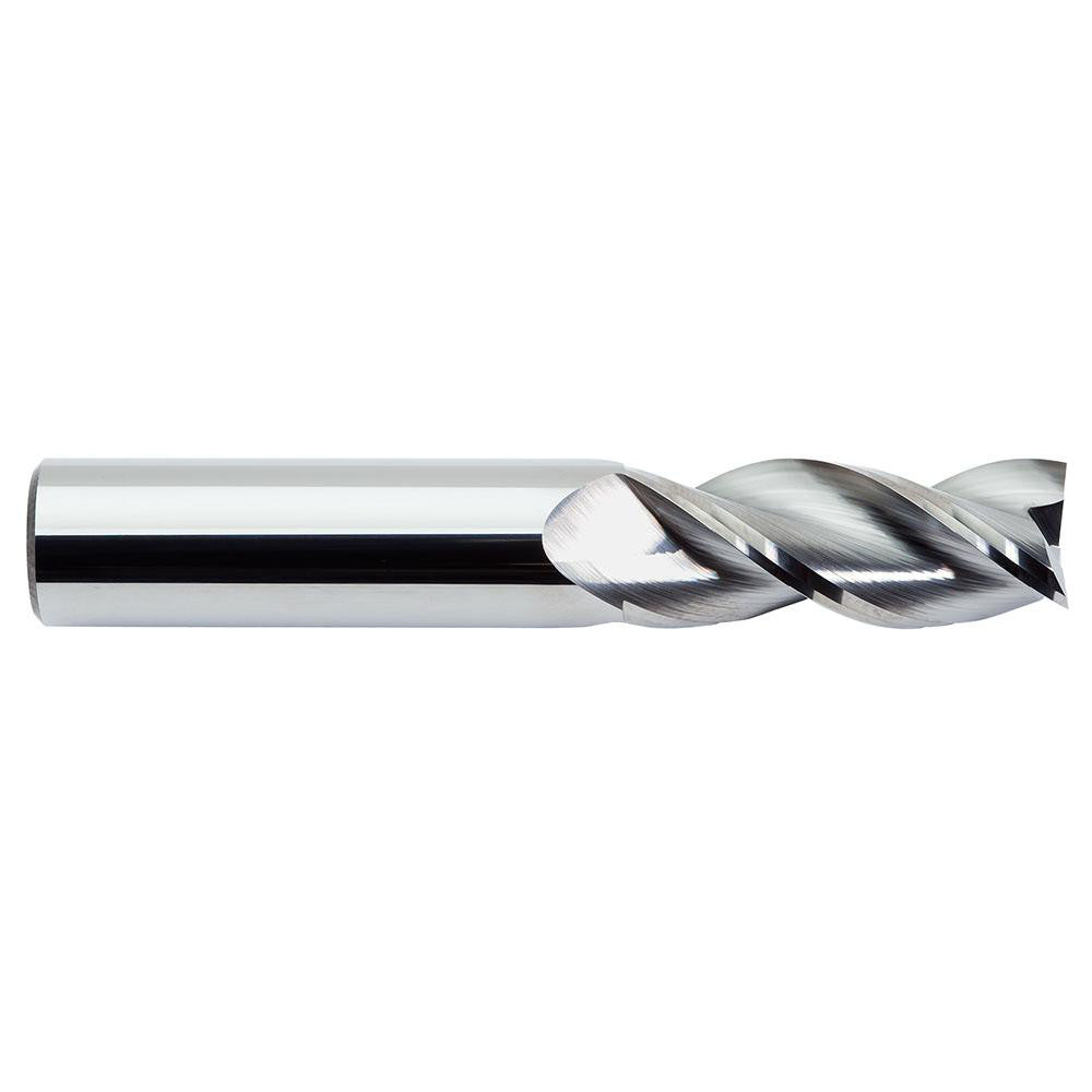 M.A. Ford 13837502 Square End Mill 3/8" Dia, 5/8" LOC, 3 Flute, Solid Carbide