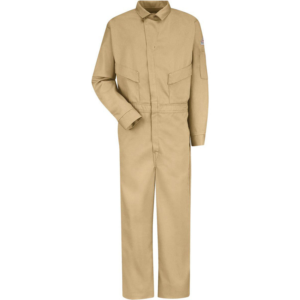 Bulwark CLD4KH RG 54 Coveralls Size 54 Regular, Cotton & Nylon