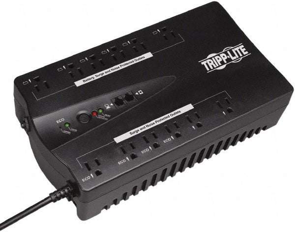 Tripp-Lite ECO750UPSTAA 15 Amp, 750 VA, Tower Mount Standby Backup Uninterruptible Power Supply