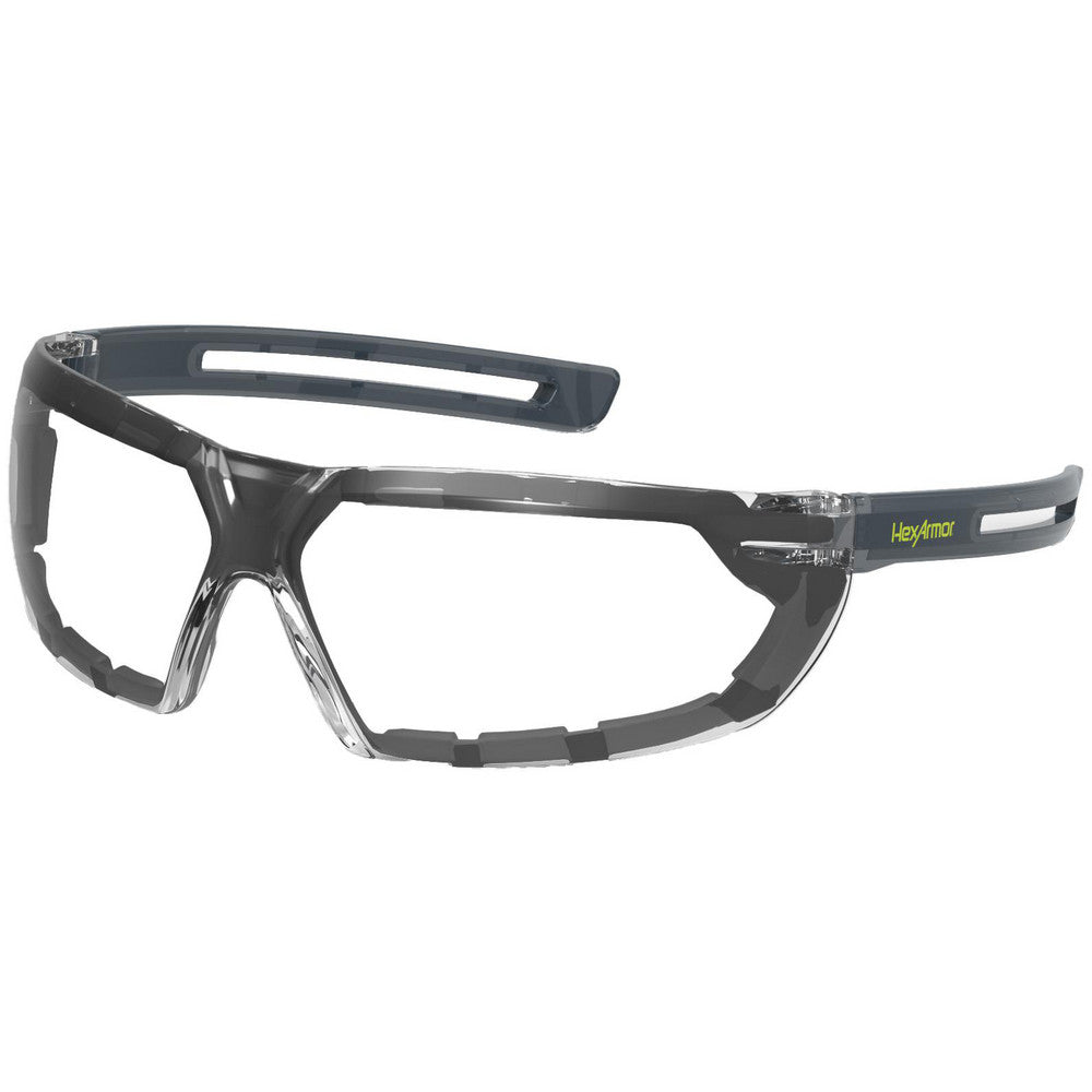 HexArmor 11-28001-02 Safety Glasses Glasses Style Clear  Lens Coating Anti-Fog Scratch-Resistant  Frame Style Frameless  Frame Design Wrap Around  Lens Color Clear  Frame Color Clear