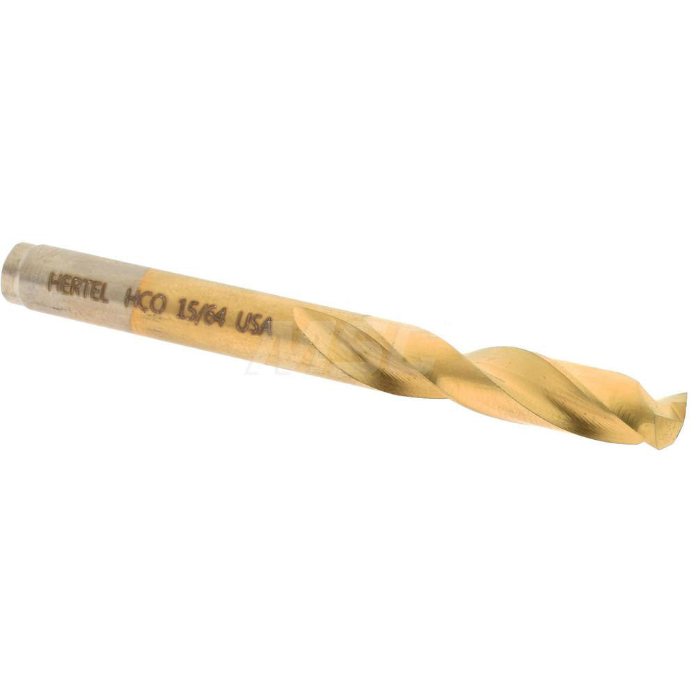 Hertel 66691320 Screw Machine Length Drill Bit 15/64" (0.2344) Dia, 135 deg, Cobalt