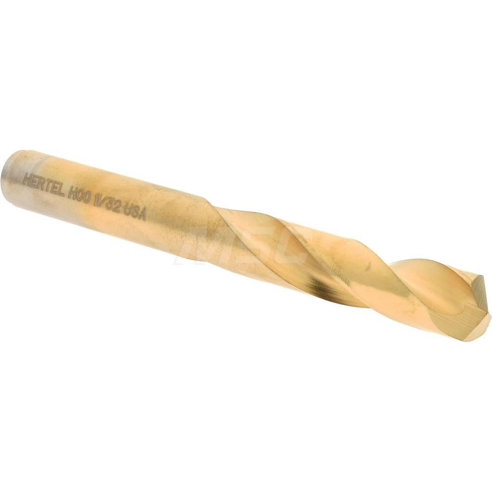 Hertel 66691395 Screw Machine Length Drill Bit 11/32" (0.3438) Dia, 135 deg, Cobalt