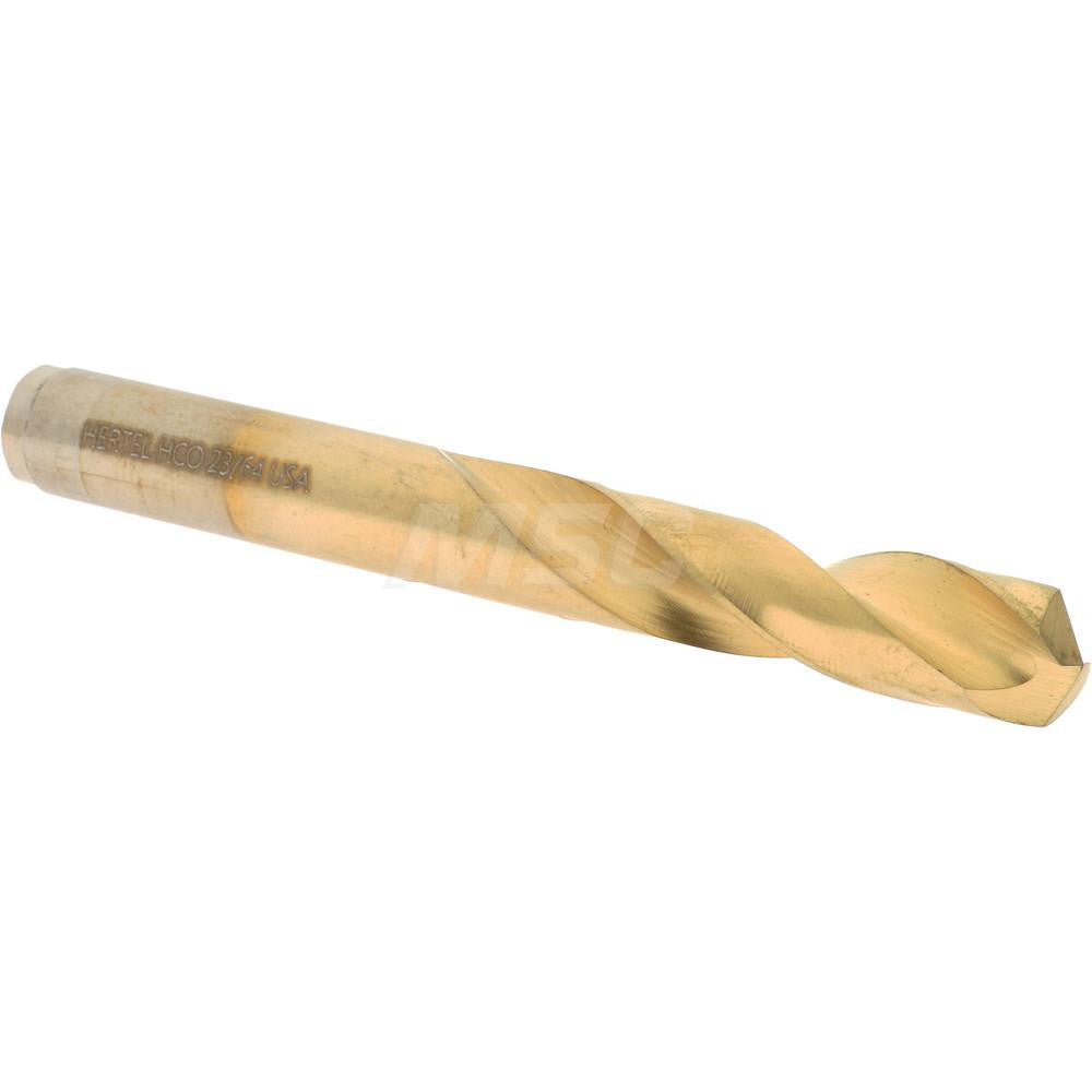 Hertel 66691403 Screw Machine Length Drill Bit 23/64" (0.3594) Dia, 135 deg, Cobalt
