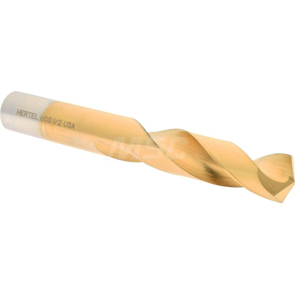 Hertel 66691494 Screw Machine Length Drill Bit 1/2" (0.5000) Dia, 135 deg, Cobalt