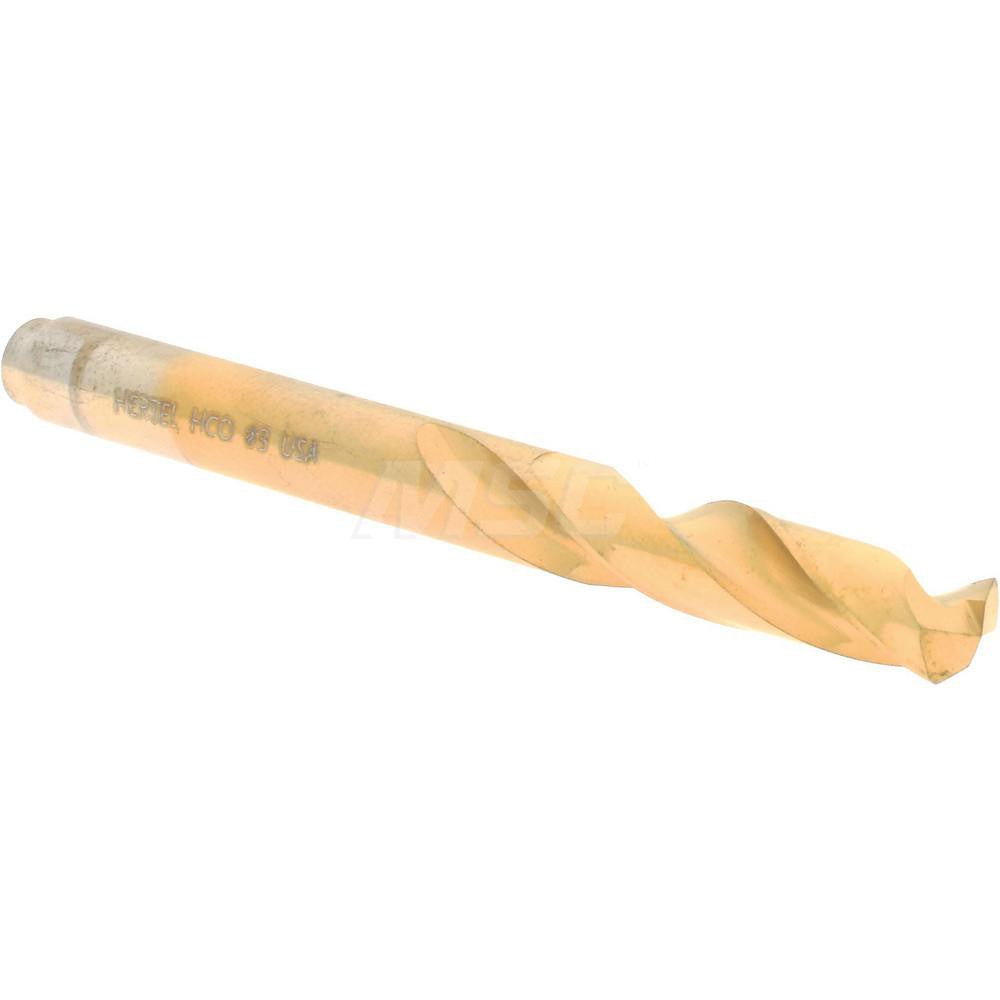 Hertel 66691791 Screw Machine Length Drill Bit #3 (0.2130) Dia, 135 deg, Cobalt