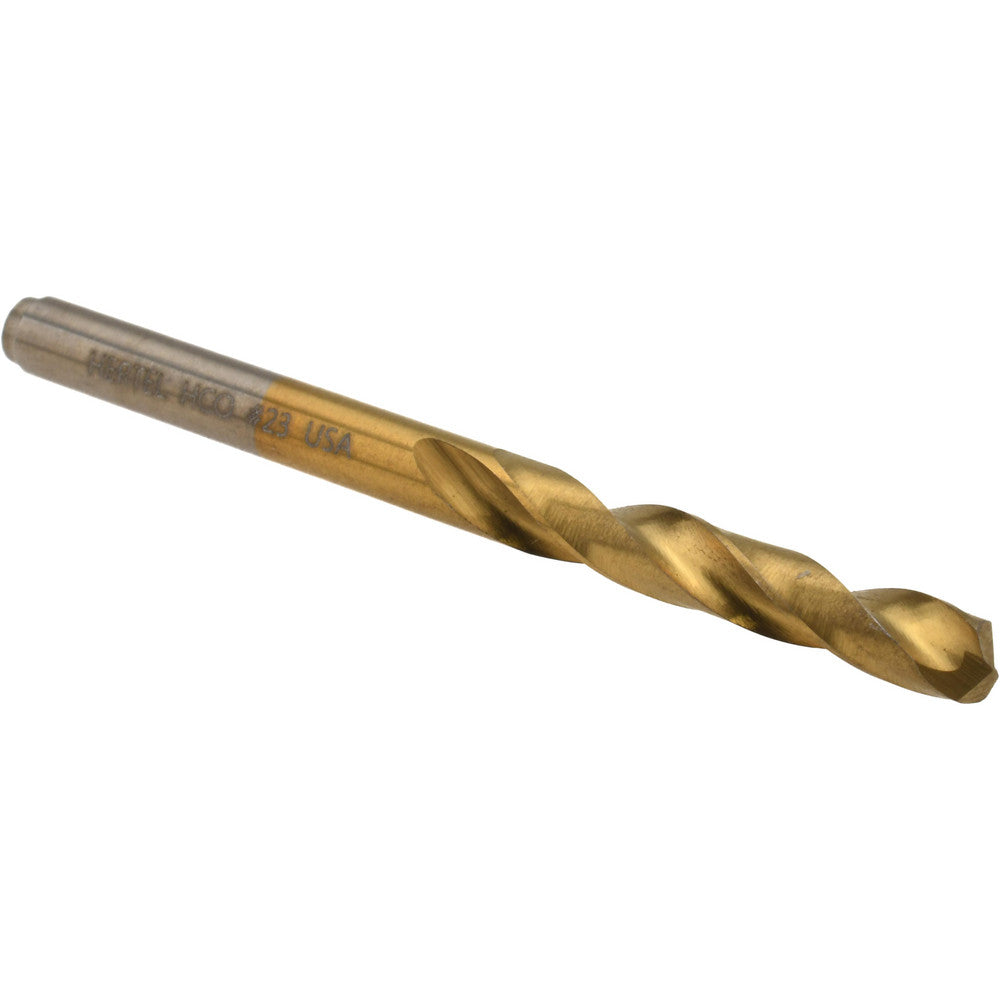 Hertel 66691999 Screw Machine Length Drill Bit #23 (0.1540) Dia, 135 deg, Cobalt