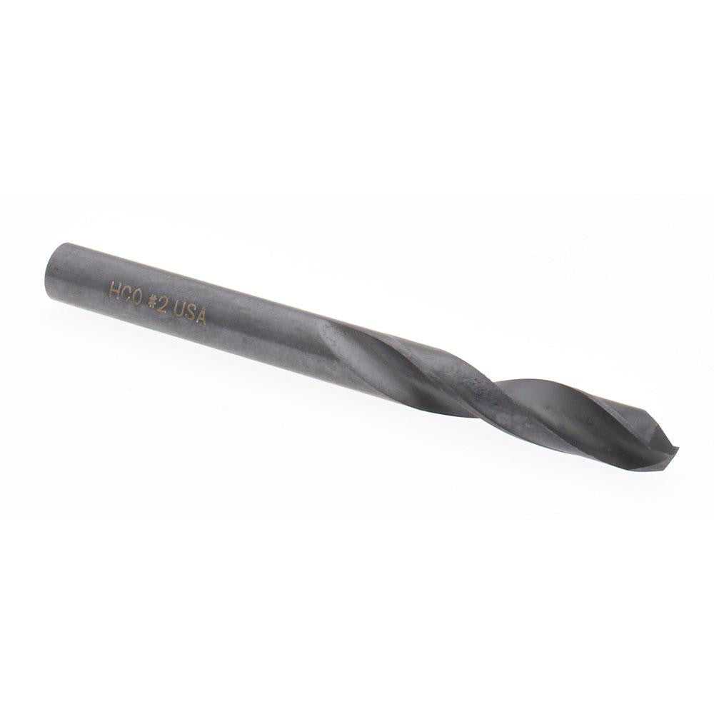 Hertel 66692302 Screw Machine Length Drill Bit #2 (0.2210) Dia, 135 deg, Cobalt