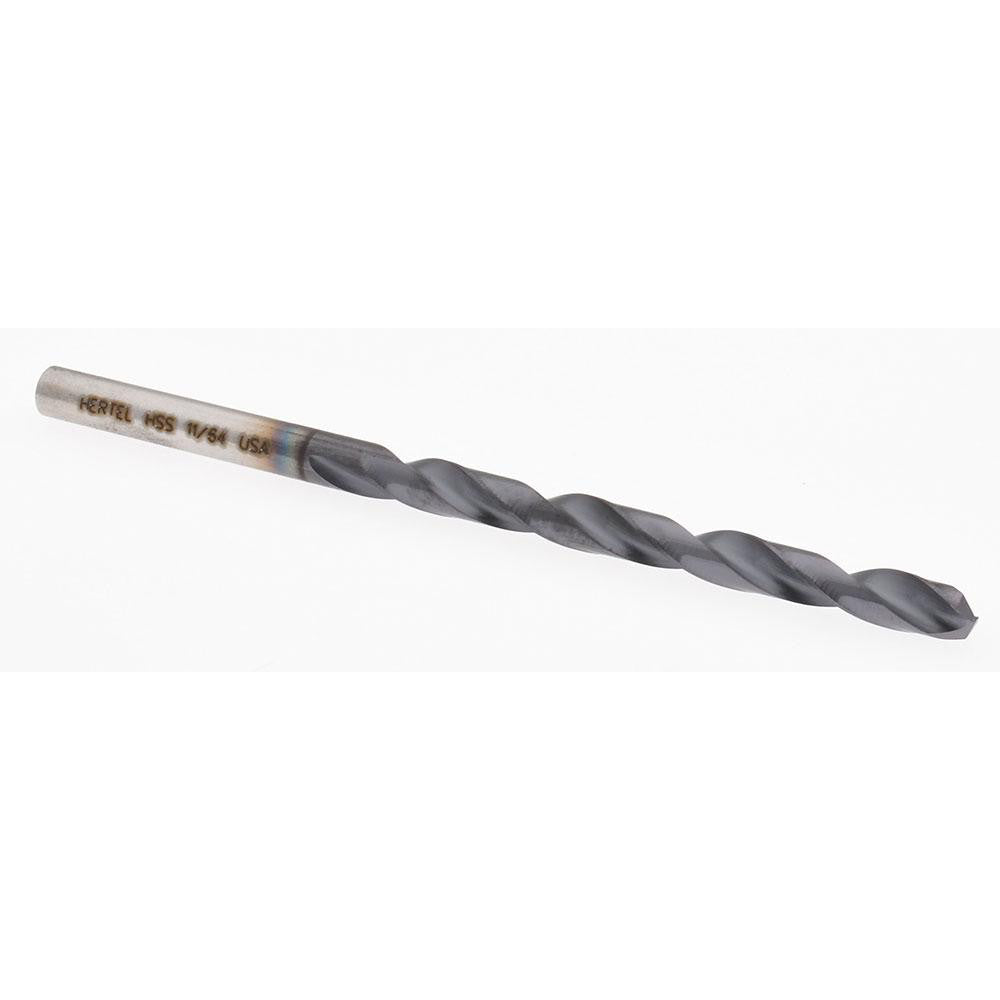 Hertel 300SBTA 11/64 Jobber Length Drill Bit 11/64" (0.1719) Dia, 135 deg, HSS