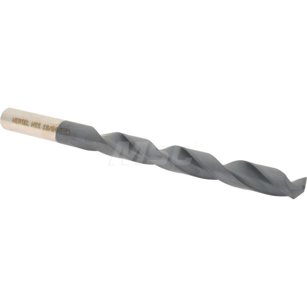 Hertel 300SBTA 19/64 Jobber Length Drill Bit 19/64" (0.2969) Dia, 135 deg, HSS