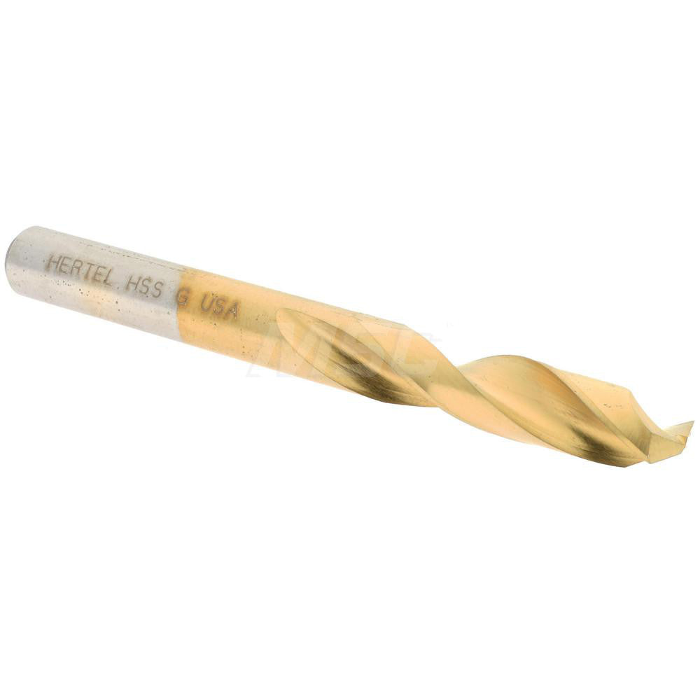 Hertel 66693441 Screw Machine Length Drill Bit Letter G, (0.2610) Dia, 135 deg, HSS