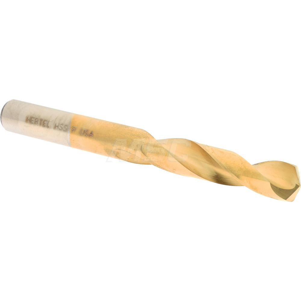 Hertel 66693532 Screw Machine Length Drill Bit Letter P, (0.3230) Dia, 135 deg, HSS