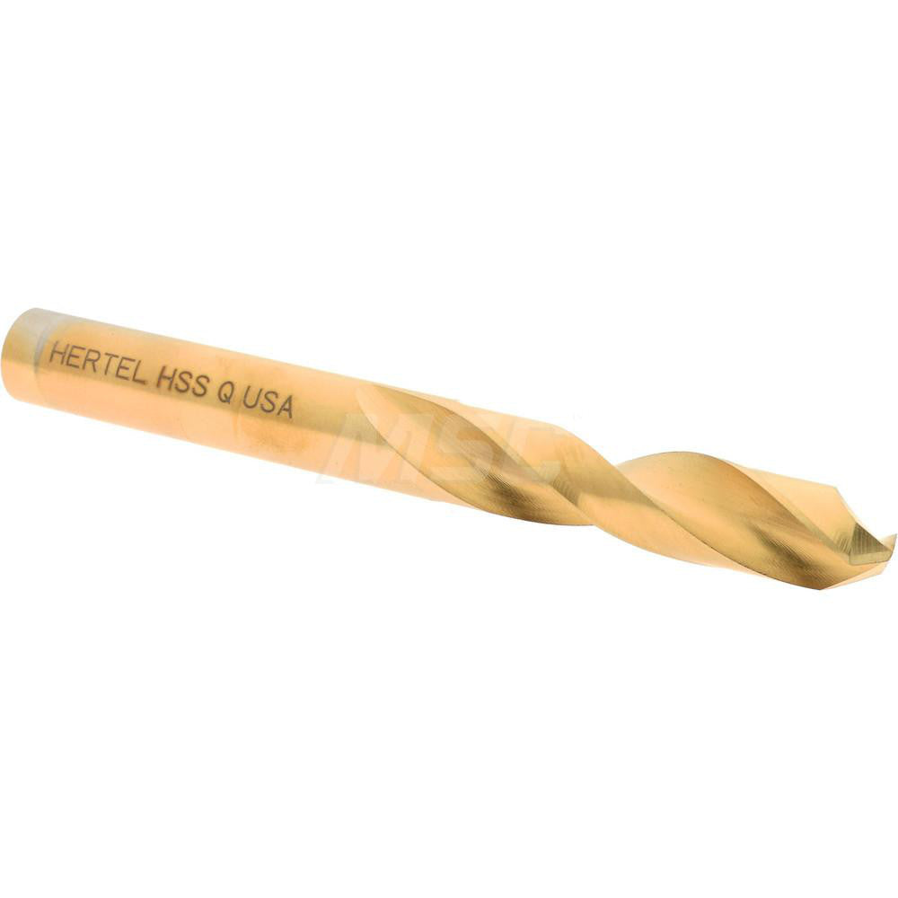 Hertel 66693540 Screw Machine Length Drill Bit Letter Q, (0.3320) Dia, 135 deg, HSS