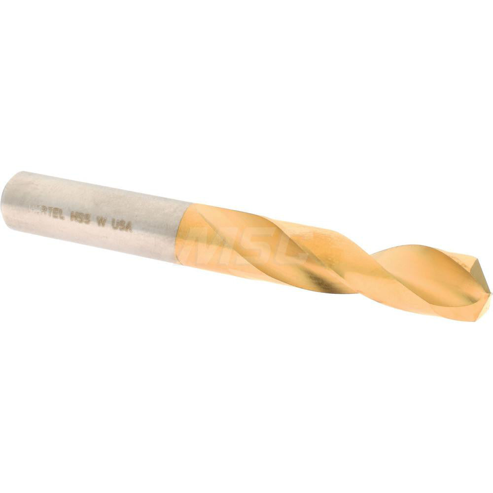 Hertel 66693607 Screw Machine Length Drill Bit Letter W, (0.3860) Dia, 135 deg, HSS