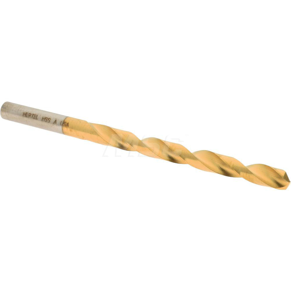 Hertel 66693755 Jobber Length Drill Bit Letter A (0.2340) Dia, 135 deg, HSS