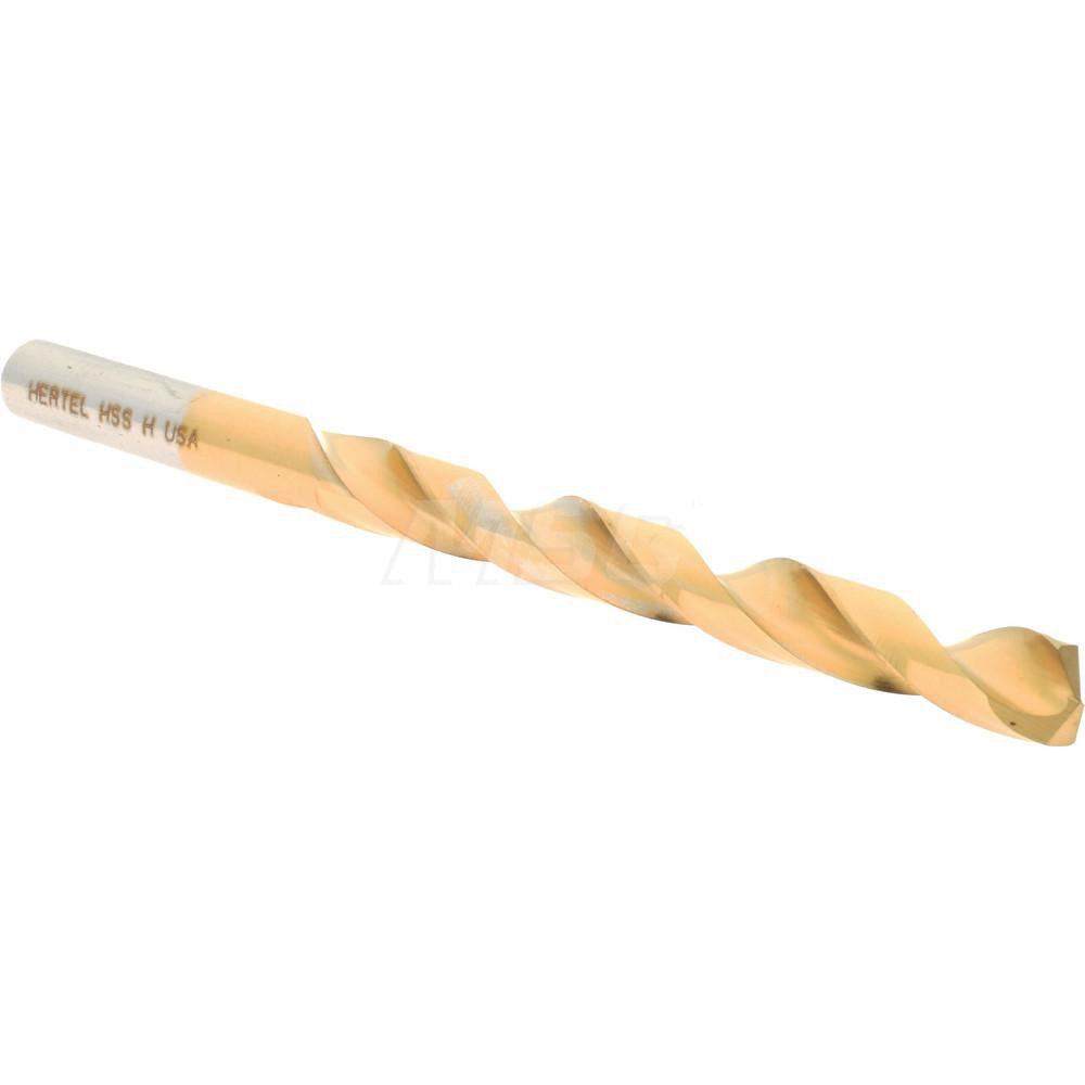 Hertel 66693813 Jobber Length Drill Bit Letter H (0.2660) Dia, 135 deg, HSS