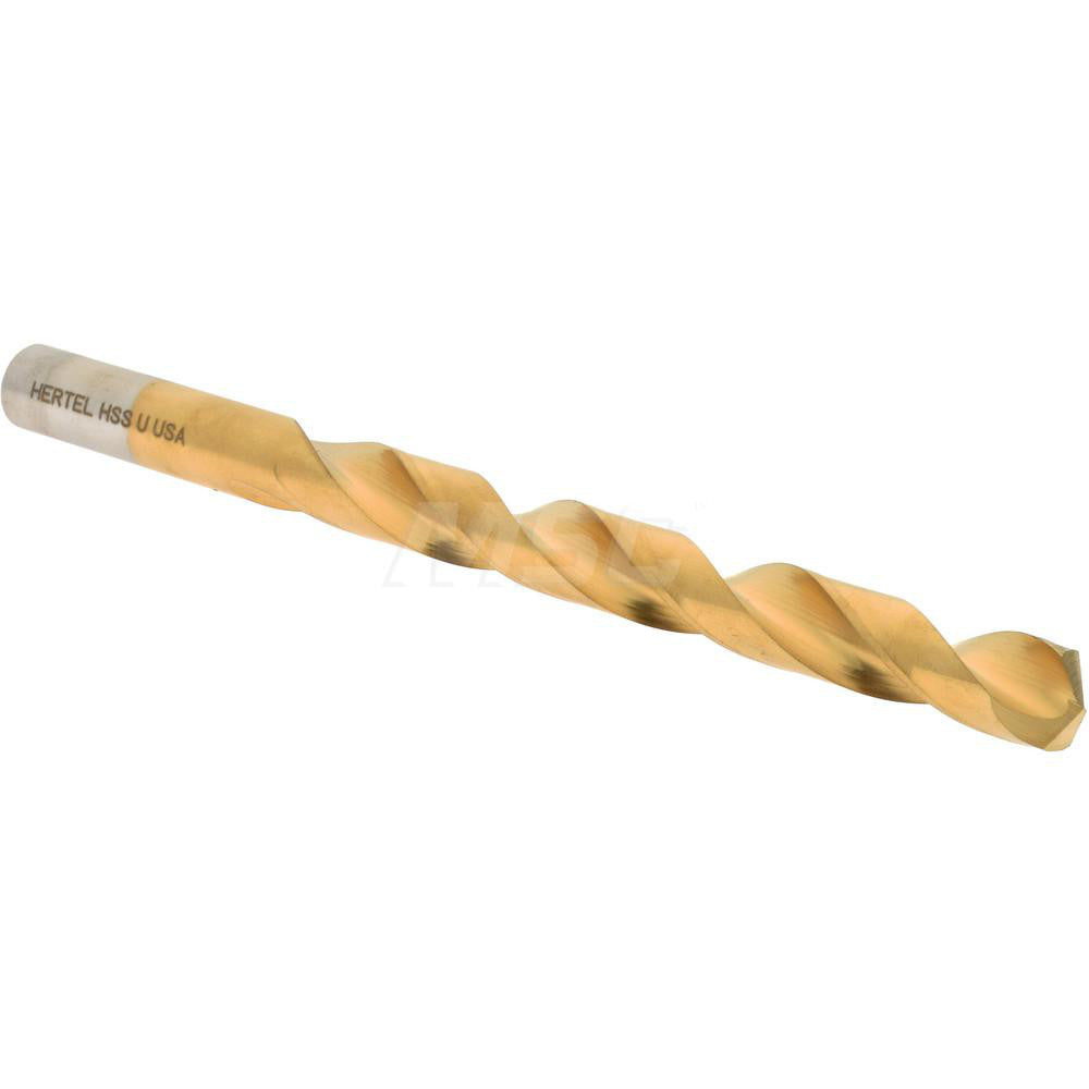 Hertel 66693946 Jobber Length Drill Bit Letter U (0.3680) Dia, 135 deg, HSS