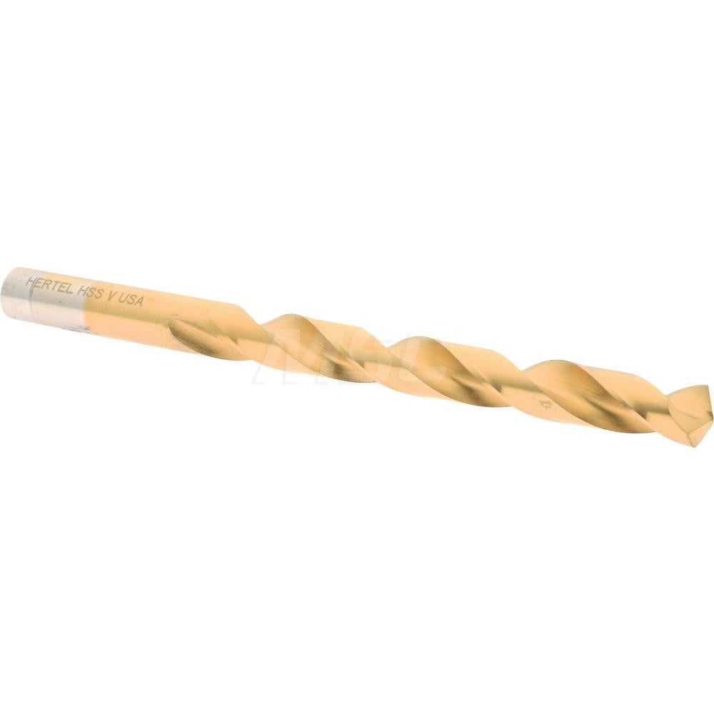 Hertel 66693953 Jobber Length Drill Bit Letter V (0.3770) Dia, 135 deg, HSS
