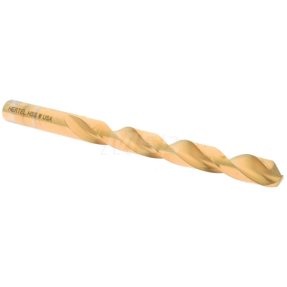 Hertel 66693961 Jobber Length Drill Bit Letter W (0.3860) Dia, 135 deg, HSS