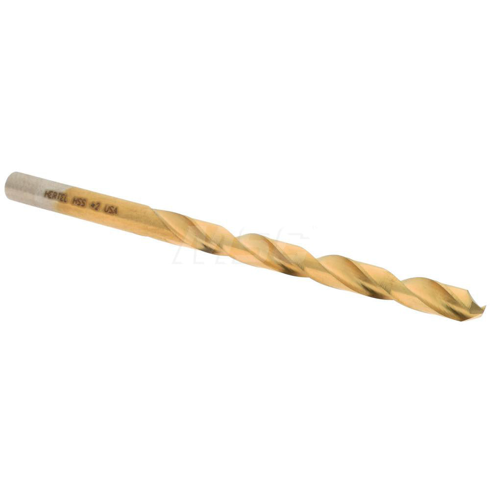 Hertel 300SBT 2 Jobber Length Drill Bit #2 (0.2210) Dia, 135 deg, HSS