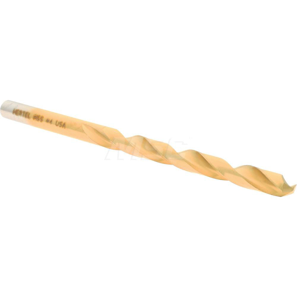 Hertel 300SBT 4 Jobber Length Drill Bit #4 (0.2090) Dia, 135 deg, HSS