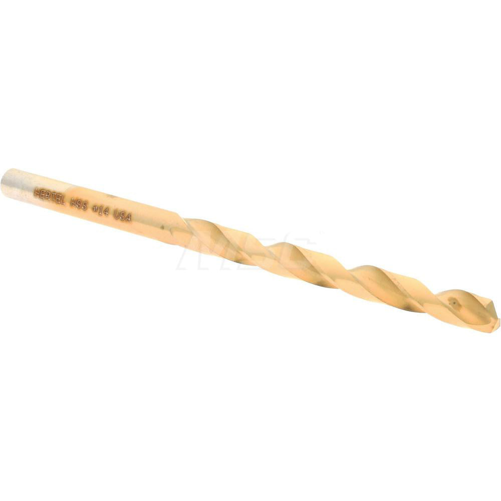 Hertel 300SBT 14 Jobber Length Drill Bit #14 (0.1820) Dia, 135 deg, HSS